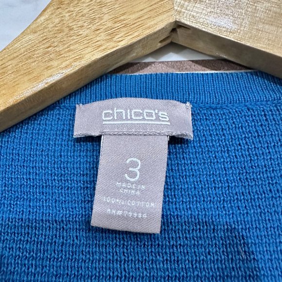 Chico’s Womens Size 3 or XLarge Cheetah Print Open Cardigan Office Brunch Soft - Picture 10 of 11